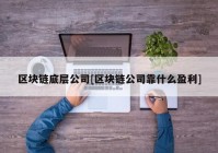 区块链底层公司[区块链公司靠什么盈利]